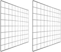 PATIKIL Wire Grid Panels Gridwall Panel 20" x 16" Black 2Pcs by PATIKIL