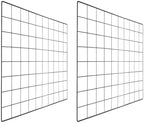 PATIKIL Wire Grid Panels Gridwall Panel 20" x 16" Black 2Pcs by PATIKIL