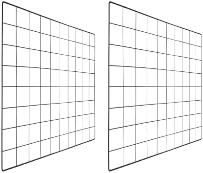 PATIKIL Wire Grid Panels Gridwall Panel 20" x 16" Black 2Pcs by PATIKIL