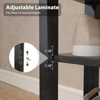 AQIMUELE Wood Shoe Rack Bench, 2 Tier Shoe Rack for Front Door Entrance - Image 4