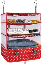 Surblue Hanging Closet Storage Bag Collapsible 3-Shelf Washable Oxford Fabric with 2 Hooks (XL 17.71 * 11.81 * 20in, Snow) by SURBLUE