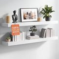 Homeforia 36 Inch Floating Shelves, High-End Solid Pine Wood, Set of 2 by Homeforia
