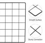 PATIKIL 24"x12" Wire Grid Panel, 2 Pack Board Photo Pictures Memo Display Grid Panels Hanging Organizer Wall Decorative Panel for Home Office Wedding, Black - Image 4