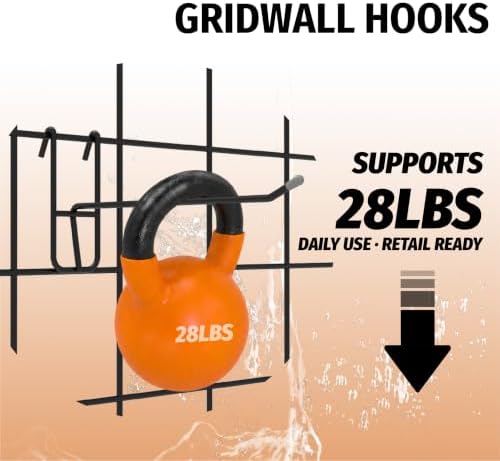 HUHOLE 50 Pack 6 Inch Wire Gridwall Hooks - Image 6