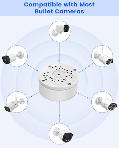 Universal Security Camera Junction Box, Aluminum Hide Cable Junction Boxes - Image 3