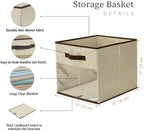 DECOMOMO Storage Bins, Cube Storage Bin with Window - Image 3