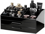 ProCase Cologne Organizer for Men with Drawer, Bathroom Organizer -2 Layer by ProCase