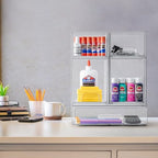 Sorbus Clear Stackable Storage Drawers (2 Pack, 7.6'' Tall) - Image 6