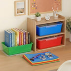 10 Pcs Classroom Storage Cubby Bins with Latching Lid,Candy - Image 6
