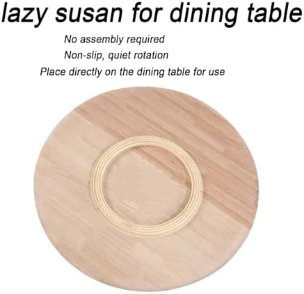 Large Lazy Susan Turntable Wooden Round Tray Rotating for Dining Table Top - Image 3