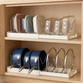 2 Pack Kitchen Pot and Pan Organizer Under Cabinet Expandable Rack Storage by Unknown