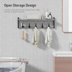 Tatub 29" Rustic Coat Rack Wall Mount with Shelf, Heavy Duty Wall Hooks with Shelf, Entryway Rustic Hat Rack Wall Coat Hangers for Living Room, Hallway, Kitchen - Image 7