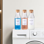 3Pack Glass Laundry Detergent Dispenser with 7Pcs Labels,40oz Liquid Laundry Detergent Dispenser,Laundry Containers for Organizing Liquid Detergent Dispenser Laundry Soap Dispenser - Image 5