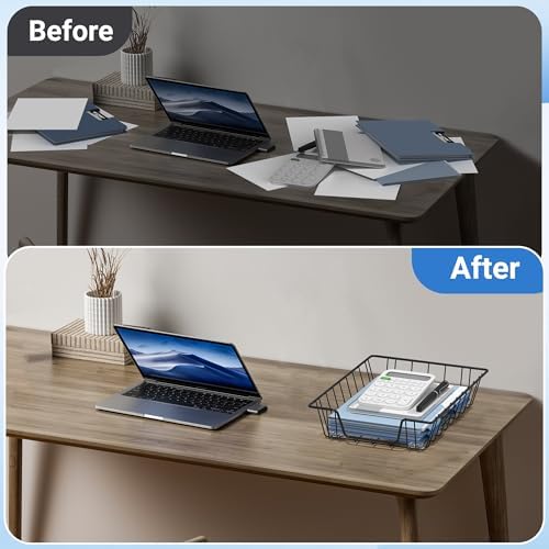 A4 Letter Magazine Desk File Storage Tray Organizer Bin (4) - Image 5