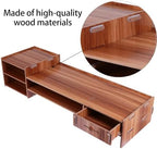 Desktop Monitor Stand Riser with Storage Board for Office - Image 3