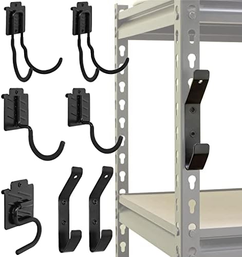 Wallmaster Boltless Shelving Hooks for 1.5 inch Keyhole Shelving Unit 7 Pcs by Wallmaster