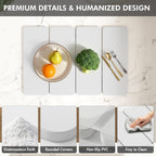 2-in-1 Stone Dish Drying Mat and Bamboo Dish Rack Combo, 24x16 Inch Super Absorbent Fast Dry Diatomaceous Earth Dish Drying Mat, Foldable Space Saver for Kitchen Counter Bathroom Apartment - Image 3