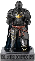 Medieval Armored Knight Pen Holder Figurine Paperweight Phone Stand Irn&Grn - Image 3