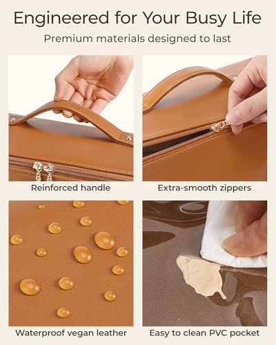 BAGSMART Hair Tools Travel Bag for Shark Flexstyle, Vegan leather - Image 5