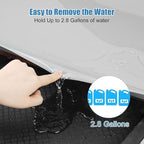 BEESVO Under Sink Mat for Kitchen Waterproof, 34" x 19" Silicone Under Sink Liner Kitchen & Bathroom Cabinet Protector Mats, Heavy Duty Flexible Under Sink Drip Tray with Lip, Cool Grey - Image 4