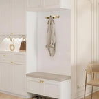 Coat Rack Wall Mounted,Champagne Bronze Zinc Alloy with 3 Hooks - Image 5