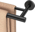 FORIOUS Double Towel Bar 24" Towel Racks for Bathroom Wall Mounted Black by FORIOUS