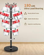 Metal Coat Rack, Modern Coat Rack Stand, 360°Rotary Coat Tree Stand - Image 5