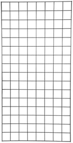 SSWBasics 2' x 4' Wire Grid Panel in Sleek Black - Sturdy Black Grid Wall Panels - Versatile Wire Gridwall Panel for Retail Display, Home Organization, and Wall Panel Decoration - Durable and Stable by SSWBasics