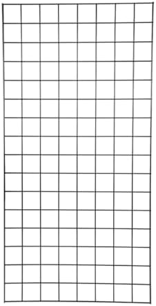 SSWBasics 2' x 4' Wire Grid Panel in Sleek Black - Sturdy Black Grid Wall Panels - Versatile Wire Gridwall Panel for Retail Display, Home Organization, and Wall Panel Decoration - Durable and Stable by SSWBasics
