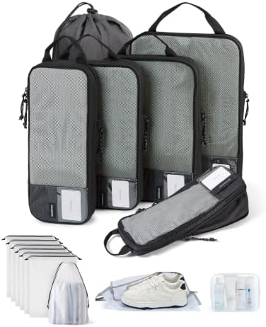 BAGSMART Compression Packing Cubes for Travel Essentials by BAGSMART