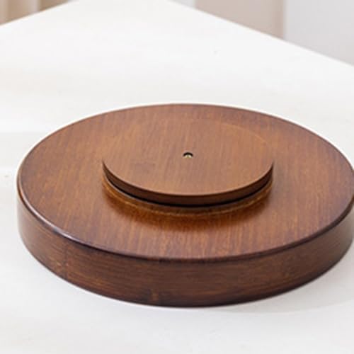 Bamboo Lazy Susan, 12'' Turntable Organizer with Removable Dividers - Image 6