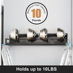 16.9 Inch Large Capacity Magnetic Spice Rack for Refrigerator Black, 2 Pack - Image 3