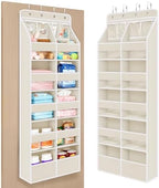 Univivi Upgraded Over Door Organizer for Baby Stuff, Beige Pattern, 6-Shelf by Univivi