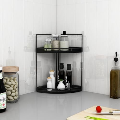 Dorhors Corner Bathroom Counter Organizer,Vanity Countertop Storage Shelf - Image 6
