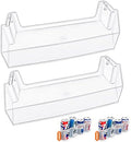 [2 PACK] UPGRADED W11239961 W10900538 Refrigerator Door Shelf Bin Compatible with Whirlpool Refrigerator Door Shelf Parts PS12578777 AP6333410 WRS315SDHZ08 WRS321SDHZ08 WRS315SDHM WRS325SDHZ Door Bin by ALVARHomeApplianceParts