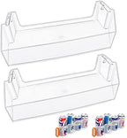 [2 PACK] UPGRADED W11239961 W10900538 Refrigerator Door Shelf Bin Compatible with Whirlpool Refrigerator Door Shelf Parts PS12578777 AP6333410 WRS315SDHZ08 WRS321SDHZ08 WRS315SDHM WRS325SDHZ Door Bin by ALVARHomeApplianceParts