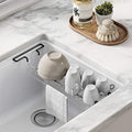 Kraus Multipurpose Stainless Steel Kitchen Sink Large Drying Rack, Sponge Holder, Sink Caddy with Towel Bar, Expandable 15 7/8 in. to 18 7/8 in., KCD-2 by Unknown