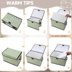 Fabric Storage Bins with Lids,Under Bed Storage Containers 3Pack - Image 3