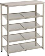 VASAGLE 5-Tier Shoe Rack, Adjustable, Freestanding by VASAGLEbySONGMICSHOME