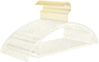 MIZGI Clear Hangers 50 Pack, Gold Glitter Acrylic Hangers,Patented Design by MIZGI