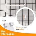 2 inch Grid Wall Hooks White,100 PCS Heavy Duty Hook for Grid Wall - Image 6