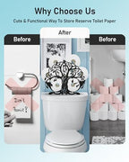 Life of Tree Toilet Paper Holder Stand, Bathroom Toilet Paper Storage - Image 4