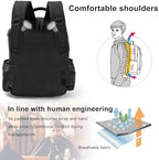 Barber Supplies Bag, Portable Backpack for men, Travel Clipper Tool Bookbag - Image 2