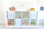 NaturalCozy 13x15x13 Kallax Storage Cubes Bins, 3 Pack | Cotton Rope Cube Storage Bin Woven Baskets for Organizing | Kallax Insert Storage Baskets for Shelves Organizer, Kids Toy, Closet Baby Nursery - Image 3