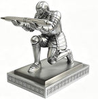 Knight Pen Holder Pen Stand Desk Organizer and Accessories Silver by HDMbigmiHomeDecorations