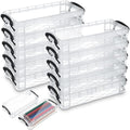 Gueevin 12 Pcs Pencil Box Clear Plastic Pencil Case, Grey by Gueevin