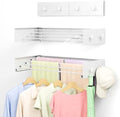 Foldable Wall Mounted Drying Rack, Stainless Steel Expandable Clothes Drying Rack with 6 Knobs, Heavy Duty Laundry Drying Rack for Apartment, Laundry Room, Balcony, 4 Thickened Rods by CEHIFIA