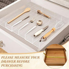 Teenyyou 1 Pcs Expandable Drawer Organizer, 12 x 16 Inches, 5-7 Slots - Image 3