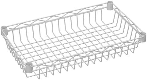 Golpart Basket Shelves Closet Rack with Wheels Metal Pantry Wire Shelf Unit - Image 7