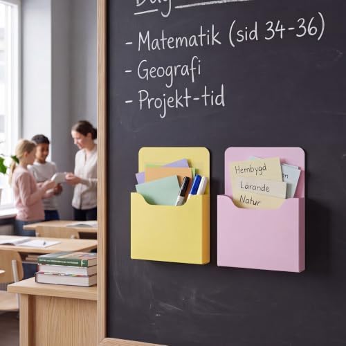 Gilprop 8 Pack Magnetic File Folder Holder for Whiteboard Classroom Storage - Image 4